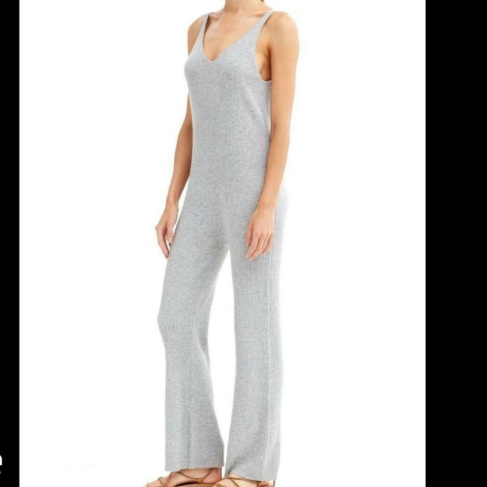 Black Ribbed Onsie Romper 100% Cashmere